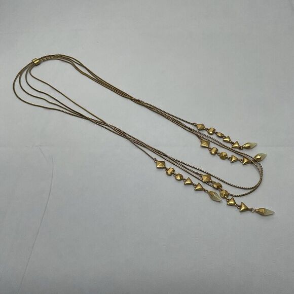 Stella & Dot Gold Long Necklace - Picture 6 of 8